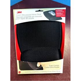 3m Mw209mb Foam Mouse Pad Wrist Rest Black Antimicrobial Protection