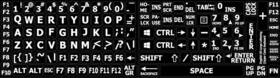 4keyboard Bc63641 English Us Large Letters Keyboard Stickers Matte Non Transparent Black Backgr
