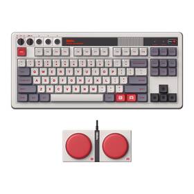 8bitdo 922621504719 87 Keys Retro Mechanical Keyboard Bluetooth/2.4g/usb-c Hot Swappable
