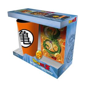 Abystyle 200769 Dragon Ball 400ml Glass And A6 Notebook Metal Pin Badge Gift Set