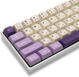 Ahhc Zjx-xunyizi113 Pbt Japanese Keycaps - Ocean Custom 123 Keys Xvx Profile Purple