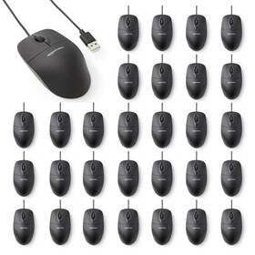 Amazon Basics B01nd1k9tt 3-button Wired Usb Computer Mouse Black - 30 Pack