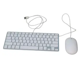 Apple 885909298372 Vintage Wired Keyboard A1242 And Mighty Mouse A1152 Bundle Tested Working