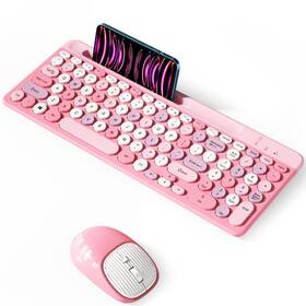 Asldpuo 806bt Bluetooth Keyboard And Mouse Wireless Multi-device Rechargeable And