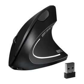 Asoyiol 779324768889 Ergonomic Mouse Wireless Vertical Ergo With Usb Receiver 6 Butt