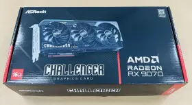 Radeon-rx9070-16g Asrock New Sealed Triple Fan Challenger Amd Radeon Rx 9070 16gbp Graphics Card