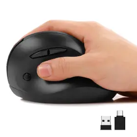 Aem301 Autley Ergonomic Mouse For Small Hands 2.4ghz Optical Wireless Ver... Fast Ship