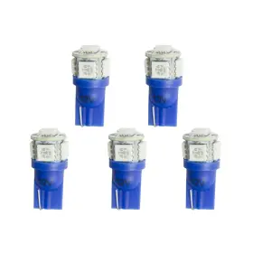 3286-k Auto Meter Led Bulb Replacement T3 Wedge Blue 5 Pack