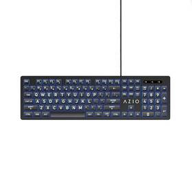 Azio Kb512 Vision Usb Wired Computer Keyboard For Pc 3-color Backlight