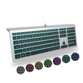B.friendit Kb460 Backlit Wired Usb Keyboard Comfortable Quiet Low Profile Flat Chocolate/sci