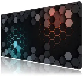 Gtyoi-249 Bahdsisfa Hexagon Honeycomb Large Mouse Pad Gaming Keyboard Desk Extended Mat