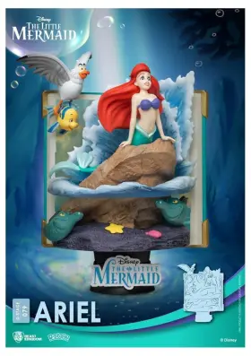 Diorama-079 Beast Kingdom Ds-079 Disney - Livre Histoire Ariel