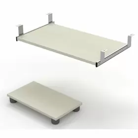 99830-2152 Bestar Canada Prestige Plus Keyboard Tray And Cpu Platform Set In White Chocolate