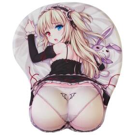 Betomsps Jy043 Kawaii Computer Cute Anime Gaming Mouse Pads With Wrist Support Grey