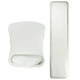 Mws007-l Cacoy Pu Leather Mouse Pad With Wrist Support And Keyboard Rest Set For