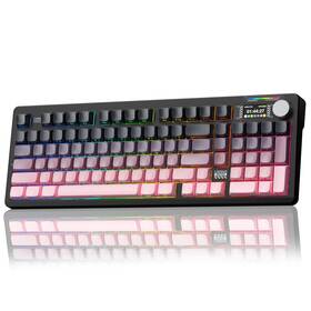 Corbobo K98-pro Lingbao K98 Pro Mechanical Keyboard Wireless With Screen And Knob Rgb Gaming K