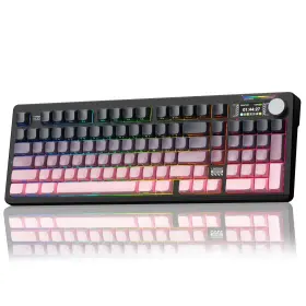 K98-pro Corbobo Lingbao K98 Pro Mechanical Keyboard Wireless With Screen And Knob Rgb Gaming K