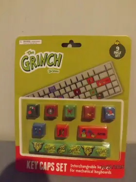 Yfp017a-fbq25 Culturefly The Grinch Dr. Seuss Key Caps 9 Piece Set Nib