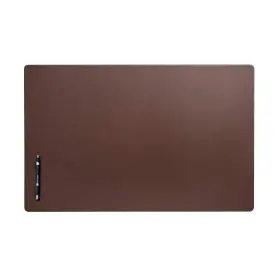 P3434 Dacasso Classic Leatherette Mat Desk Pad 30 X 19 Chocolate Brown