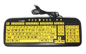 Datacal 887628785164 New And Improved Ezsee By Dc - Large Print Computer Keyboard Usb Wired Yell