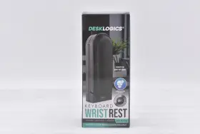 X004gg81ht Desklogics Keyboard Portable And Expandable Wrist Rest In Black