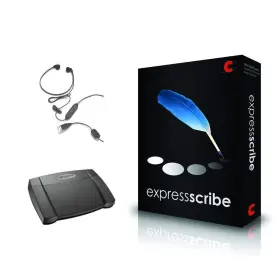 Dictation Depot Llc 796762742707 Express Scribe Pro Transcription Software With Usb Foot Pedal Digital Downlo