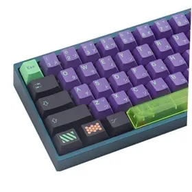 Dinbum 601968627867 Pbt Keycaps 135 Keys Mecha Dye Sublimation Cherry Profile Black Purple