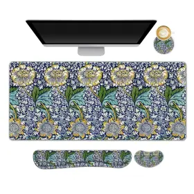 006-dk-l Dinky Large Mouse Pad And Keyboard Wrist Rest Set Extended With Wr