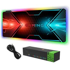 Dinky Dk-rgb-90-005 Rgb Gaming Mouse Pad Large Extended Soft Led With 14 Light Inch
