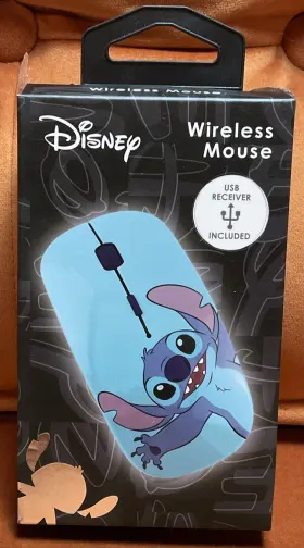 2ajq7mouse Disney Stitch Wireless Mouse Lilo And Usb Receiver Included Nib