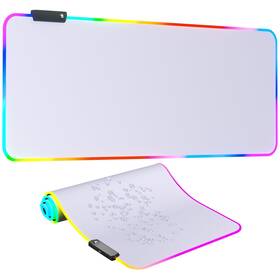 Dr Catch Ge2-12w Rgb Mousepad Led Mouse Pad Large And Big Mat White