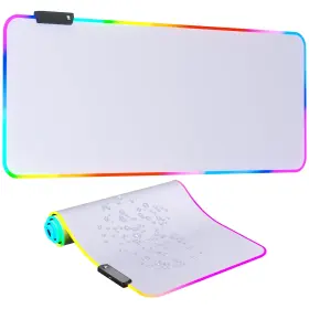 Ge2-12w Dr Catch Rgb Mousepad Led Mouse Pad Large And Big Mat White