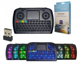 Dreamlink/formuler 742521641019 7 Color Backlit Wireless Mini Keyboard Touchpad Remote Con