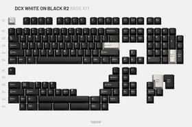 Drop Mdx-36535-1 Dcx White On Black Key Cap Base Kit Set Keycaps Open Box Free Shipping