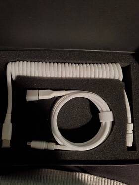 Drop Mdx-36961-6 White Coiled Yc8 Keyboard Cable -