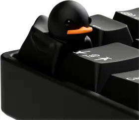 Duckeys 634855313130 Duck Keycap - Abs Pvc Replacement For Mx Mechanical Black