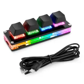 Sku065750002 Ecarke Black Mini 4-key Keypad Mechanical Gaming Keyboard Self Programming O