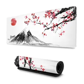 Echoserein 779737685035 Japanese Cherry Blossom Ink Painting Gaming Mouse Pad Large Xl Long Extended