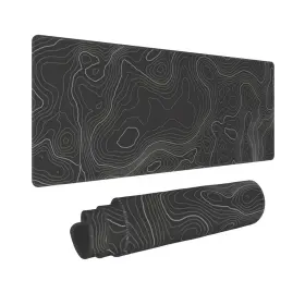 Echoserein 779737685493 Topographic Contour Gaming Mouse Pad Large Xl Long Extended Pads Big Mousepad