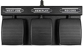 Ecs Ecs-hffp-usb-3b Dictation Usb Foot Pedal Hands Free 3 Button Pedals For Medical Applicat