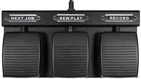 Ecs-hffp-usb-3b Ecs Dictation Usb Foot Pedal Hands Free 3 Button Pedals For Medical Applicat