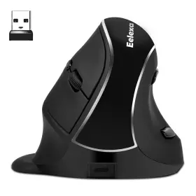 Eelexa 716032440867 Ergonomic Vertical Mouse 2.4g Bluetooth Dual Mode Optical C... Fast Ship