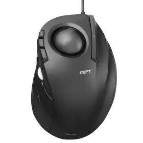 M-dt2urbk Elecom Deft Trackball Mouse Wired Finger Control 8-button Function With Sm