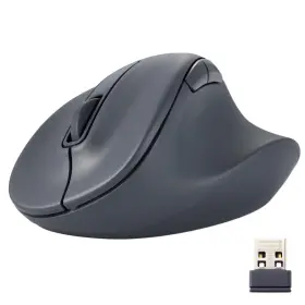 M-xgl30dbskbk Elecom Wireless Ergonomic Shape Mouse 2.4ghz With Mini Usb Receive... Fast Ship