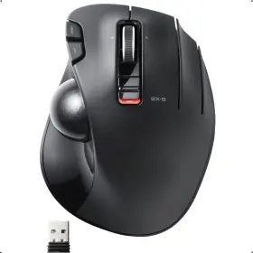 M-xt3drbk Elecom Ex-g Trackball Mouse 2.4ghz Usb Wireless Ergonomic Design Thumb Con
