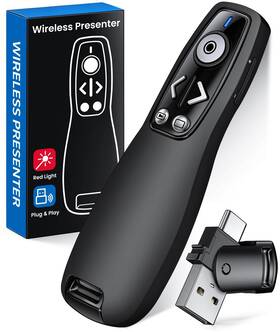 Elisween 752692241109 Presentation Clicker Wireless Presenter Remote For Powerpoint Cli