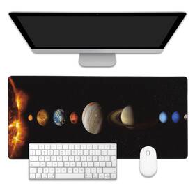 Eobklax Eo91m-1p7d-1lk15 Mouse Pad Solar System Planet Desk Mat For Desktop With Non-slip Bas