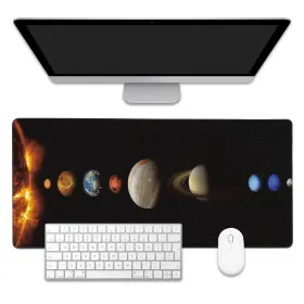 Eo91m-1p7d-1lk15 Eobklax Mouse Pad Solar System Planet Desk Mat For Desktop With Non-slip Bas
