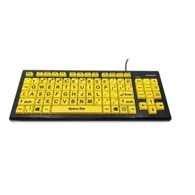 Ergoguys 060055468182 Kyb-mon2vis-ucus Vision Impairment Black And Yellow Keyboard With Extr