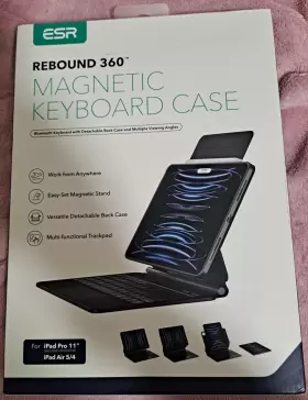 6b014 Esr Rebound 360 Magnetic Keyboard Case Ipad Pro 11 Inch 2022/21/20/18 Air 5/4 New